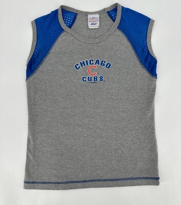 Vintage Chicago Cubs Shirt Womens XL Tank Top Lady Slugger