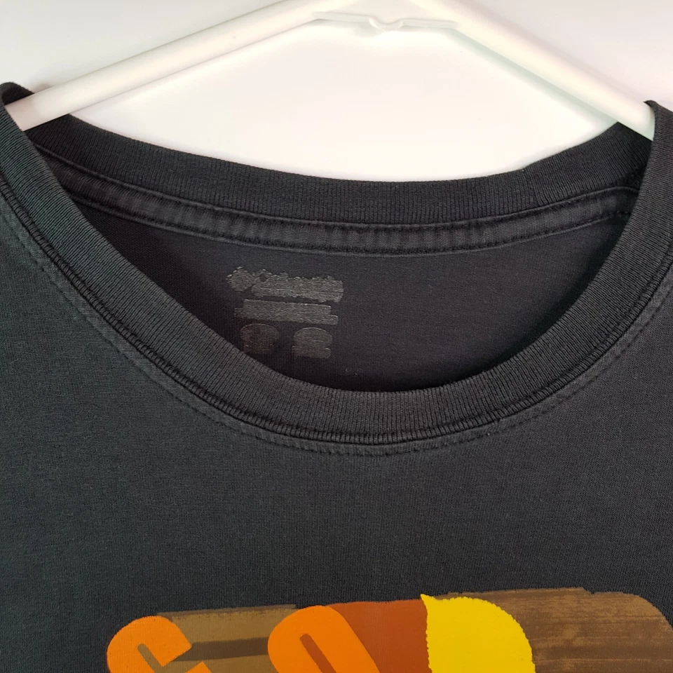 Columbia Autumn Shirt Mens S Grey Orange Front Leaf Graphic Regular Fit Crew Tee - Image 4 of 4