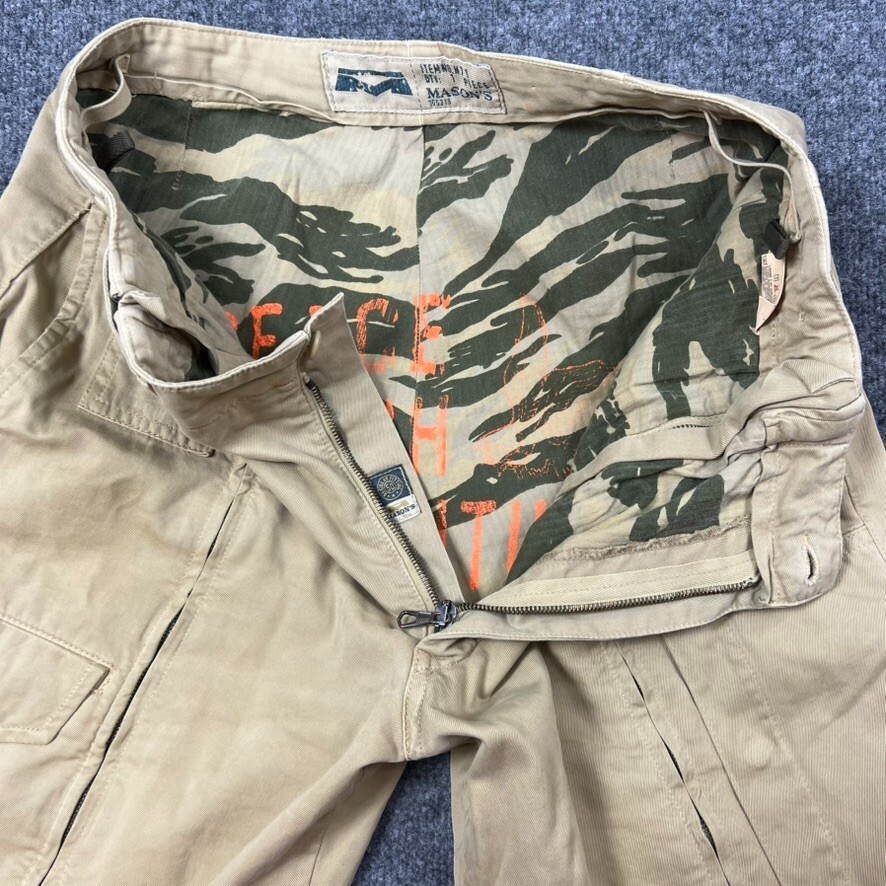 Paratrooper Pants Mens 34x33 Military Full Zip Camo Lined