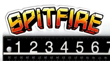 Spitfire Wheels Heatwave Sticker 6.5 in x 2 in Multicolor Skateboard Decal