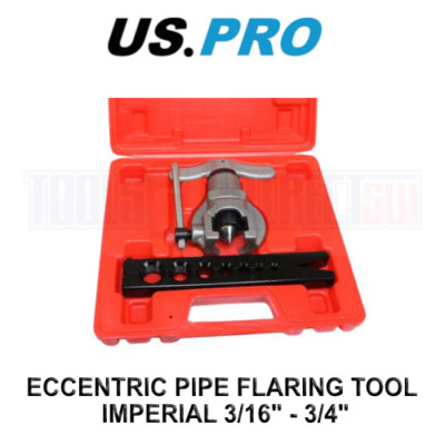 US PRO Tools Exzenterrohr Bördelgerät Imperial 3/16'' - 3/4'', Bremse etc 5912