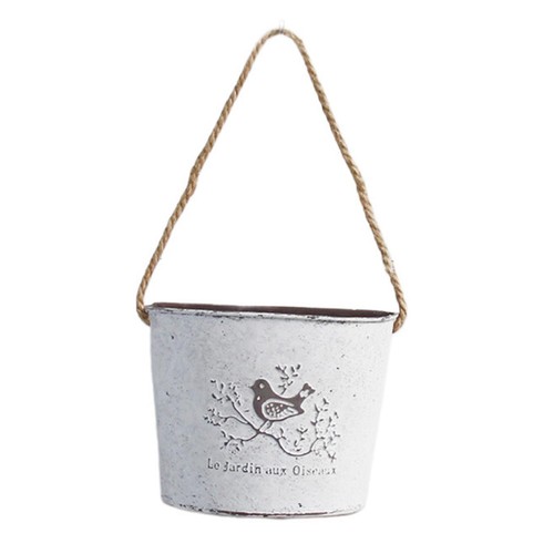 Iron Wall Hanging Planter Flower Pot Home Decor Wall Mounted Plant - Bild 7 von 12