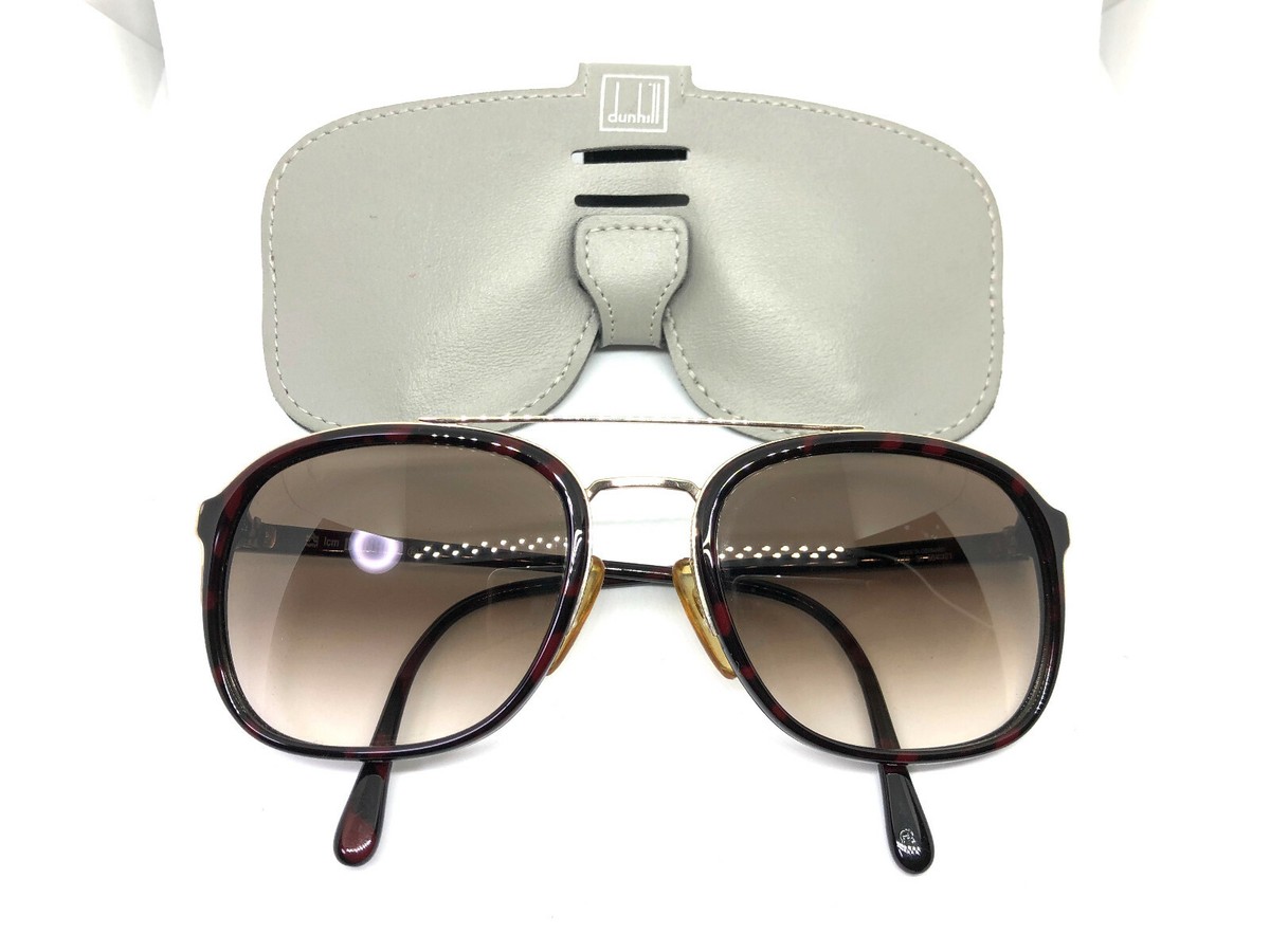 Vintage 80s!! Dunhill 6129 Gold Brown 30 56-21 Eyeglasses