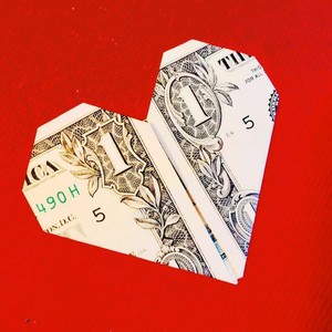 Details About Dollar Money Origami Heart Geeky Gift Idea