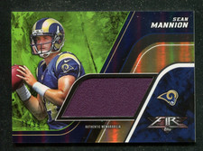 2015 Topps Fire Jumbo Relics Green #FJRSM Sean Mannion RC /99 St. Louis Rams