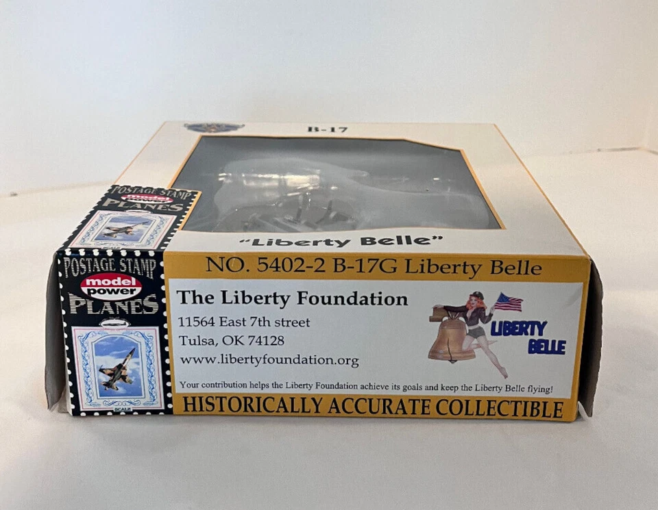 Model Power Postage Stamp Planes Die-Cast Liberty Belle" B-17 - Image 4 of 4