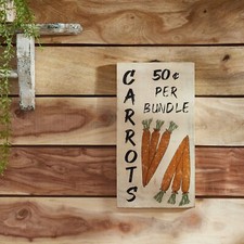 Carrot Wooden Sign Rustic Easter Wooden Sign Decoration 15x8 Spring Decor