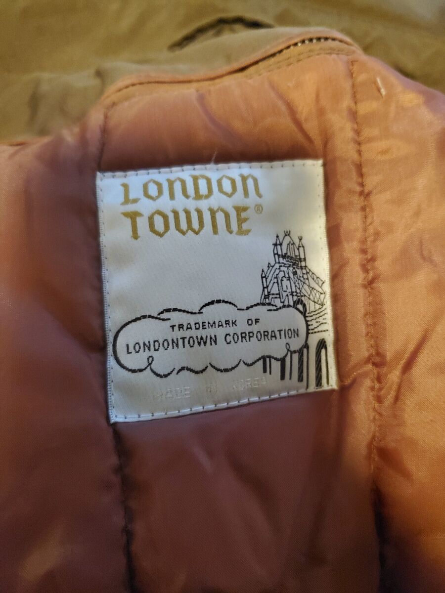 London Fog Bomber Jacket Full Zip Quilted Lining VTG Khaki London Fog Bomber Jacket Full Zip Quilted Lining VTG Khaki