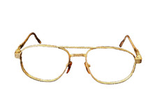 Gottet Eyeglasses Aviator Double Bridge Gold/Brown Glasses Eyewear Classic 60s