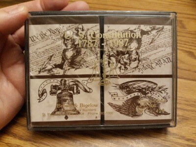 Vtg Limited Ed. U.S. Constitution 1787-1987 2 Deck Playing Card SEALED 428/25000