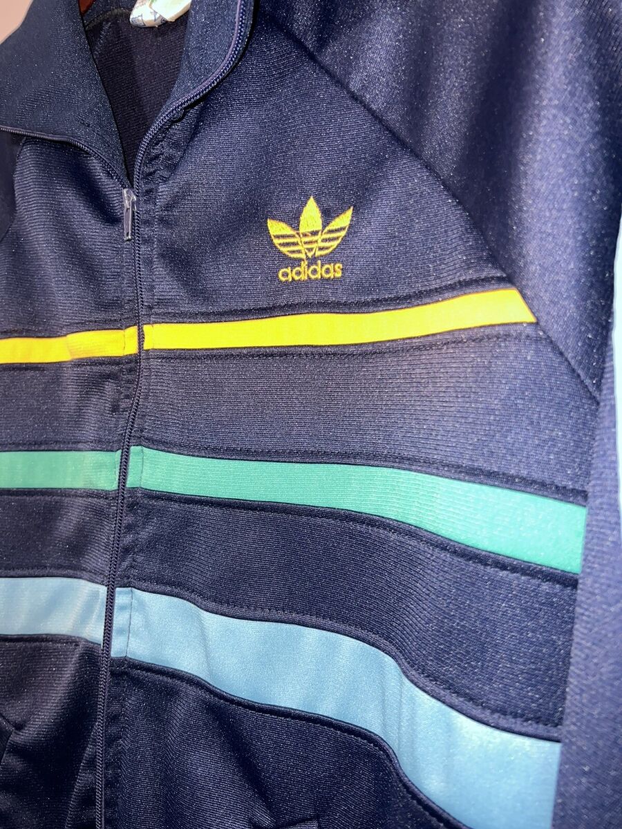 VINTAGE 1970's adidas VENTEX TREFOIL 3 STRIPE TRACK JACKET VINTAGE 1970's adidas VENTEX TREFOIL 3 STRIPE TRACK JACKET