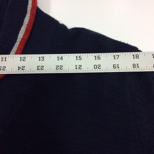 Vtg Tommy Jeans Hilfiger Collared Sweater Men's Size M Blue Pullover Cotton - Picture 9 of 10