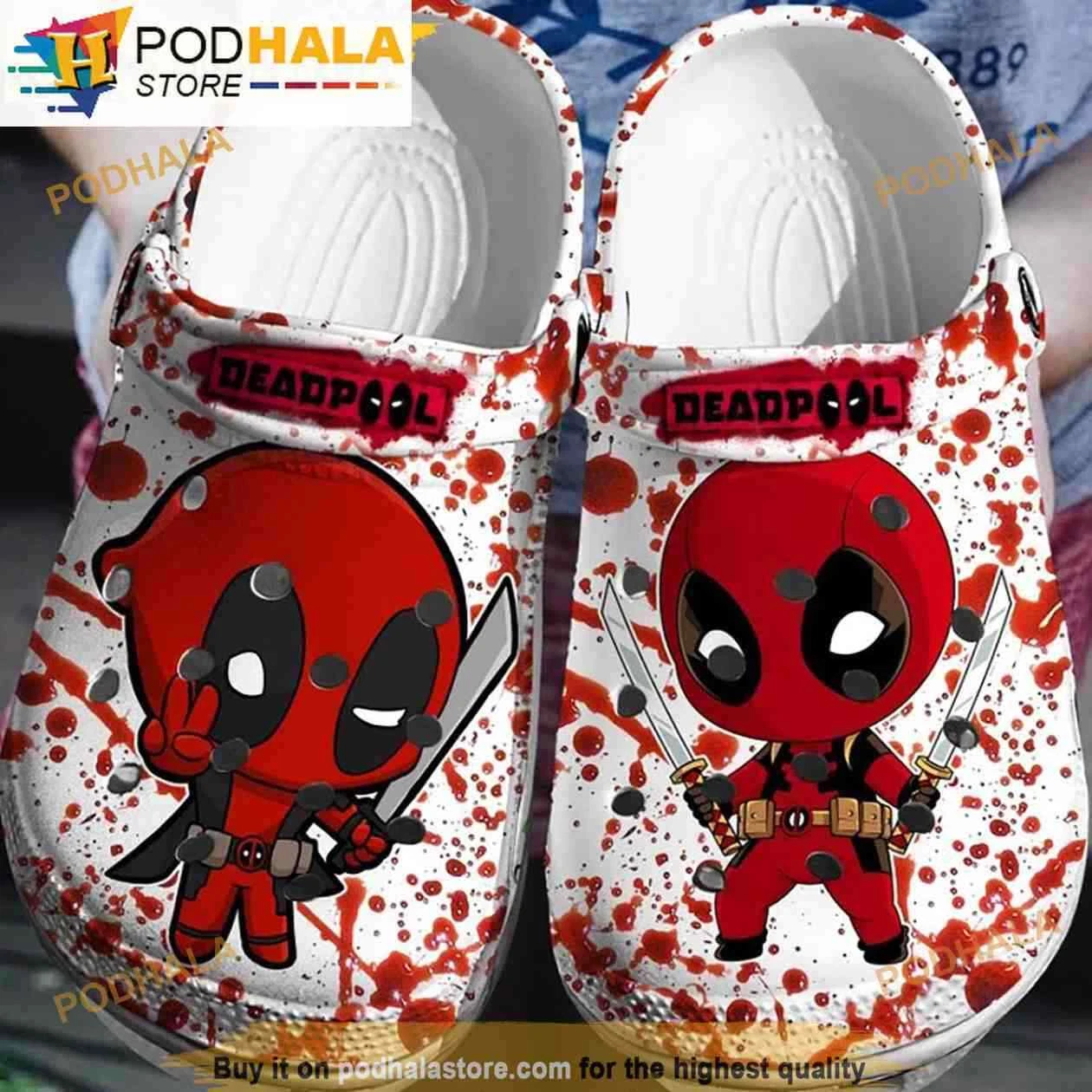 Legends Deadpool 3D Funny Clog Shoes Adults, Gift for Fan