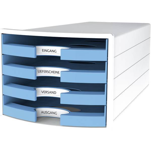 Han cassettiera impuls 2.0 1013-54 bianco din a4 c4 numero cassetti 4