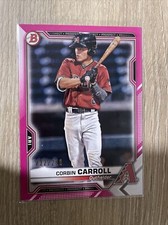 2021 Bowman PAPER Prospects Pink Fuchsia Border /299 Corbin Carroll #BP-142