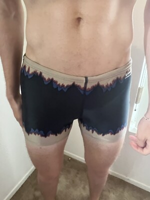 Vintage Speedo Comme des Garcons Colab Swimsuit Swimwear Boxcut Trunks Tie Die