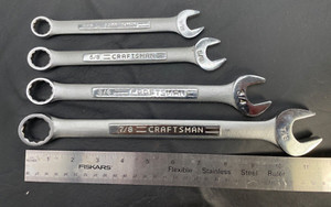 CRAFTSMAN WRENCHES VV 44703 44701 44697 44696 WRENCH LOT HAND 12PT  SET TOOLS