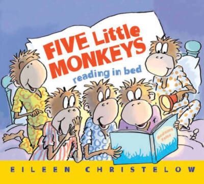 Five Little Monkeys Reading in Bed (A Five Little Monkeys Story) - VERY GOOD