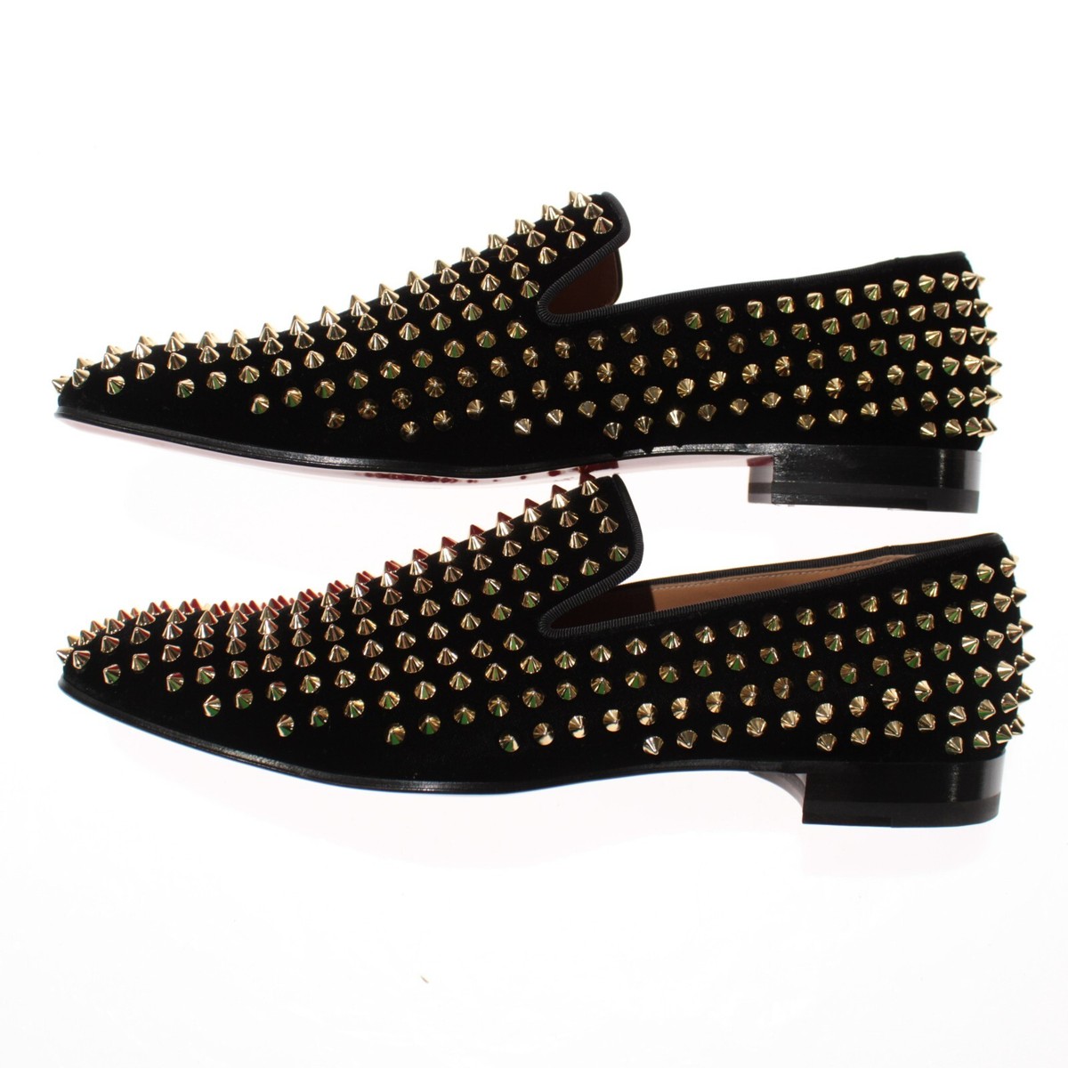 ルブタン　Dandelion spikes 41.5 Dandelion Spikes - Loafers - Veau velours and spikes - Black