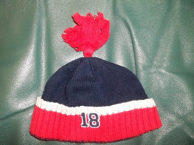 KIDS BEANIE HAT DEER DESIGN WARM KNIT STOCKING STUFFER GIFT BOYS GIRLS BLUE