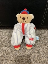Oshkosh Baby B gosh Bear Plush Striped Red Blue Rare HTF