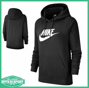 Felpa donna Nike con cappuccio maglia ragazza in cotone nera tasche a marsupio | eBay