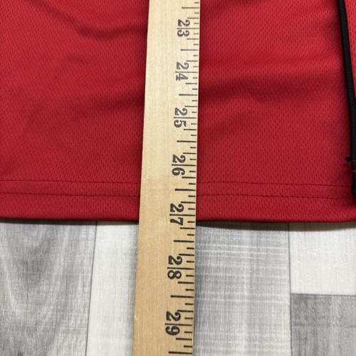 Chicago Bulls Ultra Game Adult Size SMALL Red Button Up Baseball Jersey NBA - Picture 6 of 6