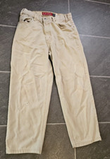 VTG SILVERTAB LEVI'S LIGHT TAN CREAM LOOSE PANTS SZ 32X28 MADE IN USA