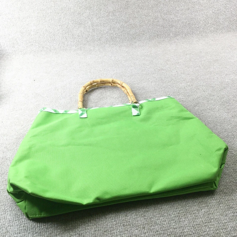 Bolso de Mano Clinique Mujer Verde Blanco Bolso de Mano Madera Handel Ligero Nuevo Foto 2 de 4
