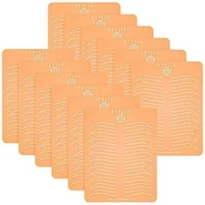 Microblading Supplies 12 Piece Silicone Double Sided Ombre Practice Skin For Eye