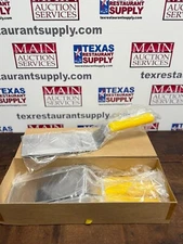 Lot of 6 New Dexter Russell 31989-Y Yellow Handle Square Edge 8 x 3" Turners