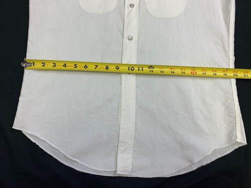 Vintage 50s 60s H Bar C Western Pearl Snap Shirt Embroidered Revolvers Mens S/M - Picture 10 of 15