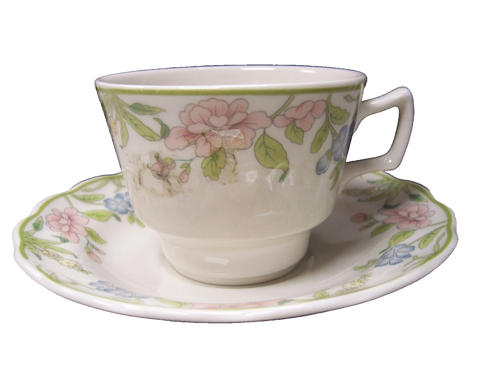 Tazas y platillos Royal Doulton Blanco