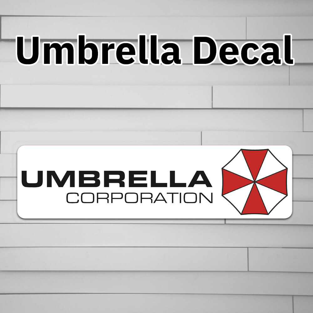 Umbrella Corporaton Stcker 3D Domed Slcone Flexble Waterproof, UV