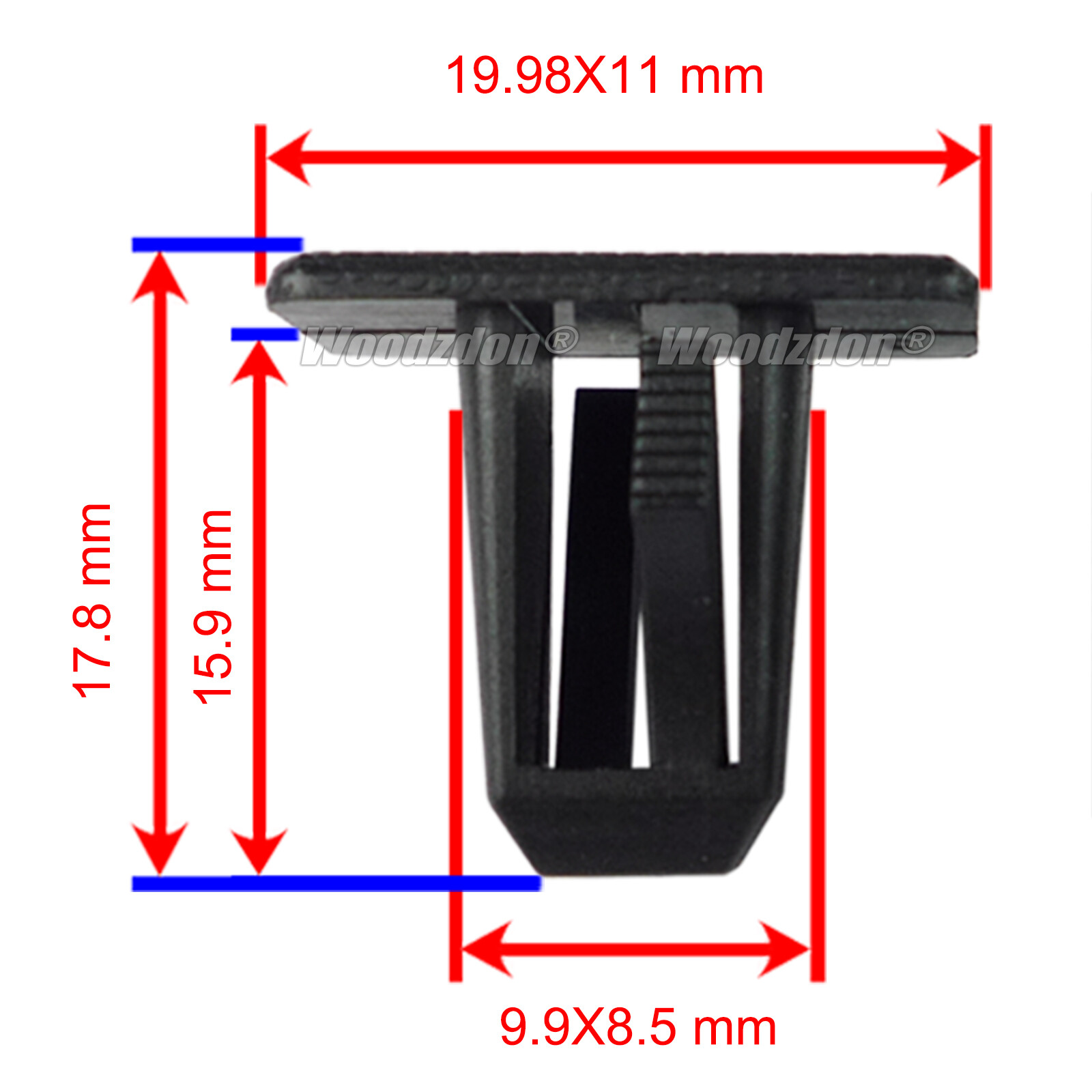 50pcs Rocker Panel Clip Plastic Retainer 5FR56DX9 For GM For Jeep Grand