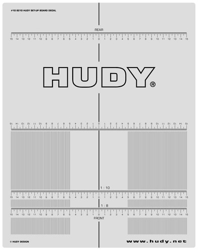 HUDY PLASTIC SET-UP BOARD DECAL FOR 1/8 1/10 CARS - HD108210 - Picture 2 of 2
