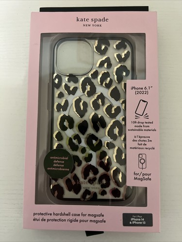 Kate Spade New York Apple iPhone 14 / iPhone 13 Schutzhülle Hardshell Case Leapord - Bild 11 von 24