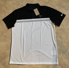 Nike DriFit Disney Park Mickey Mouse Black  White Polo Shirt Large L NEW w/ Tag