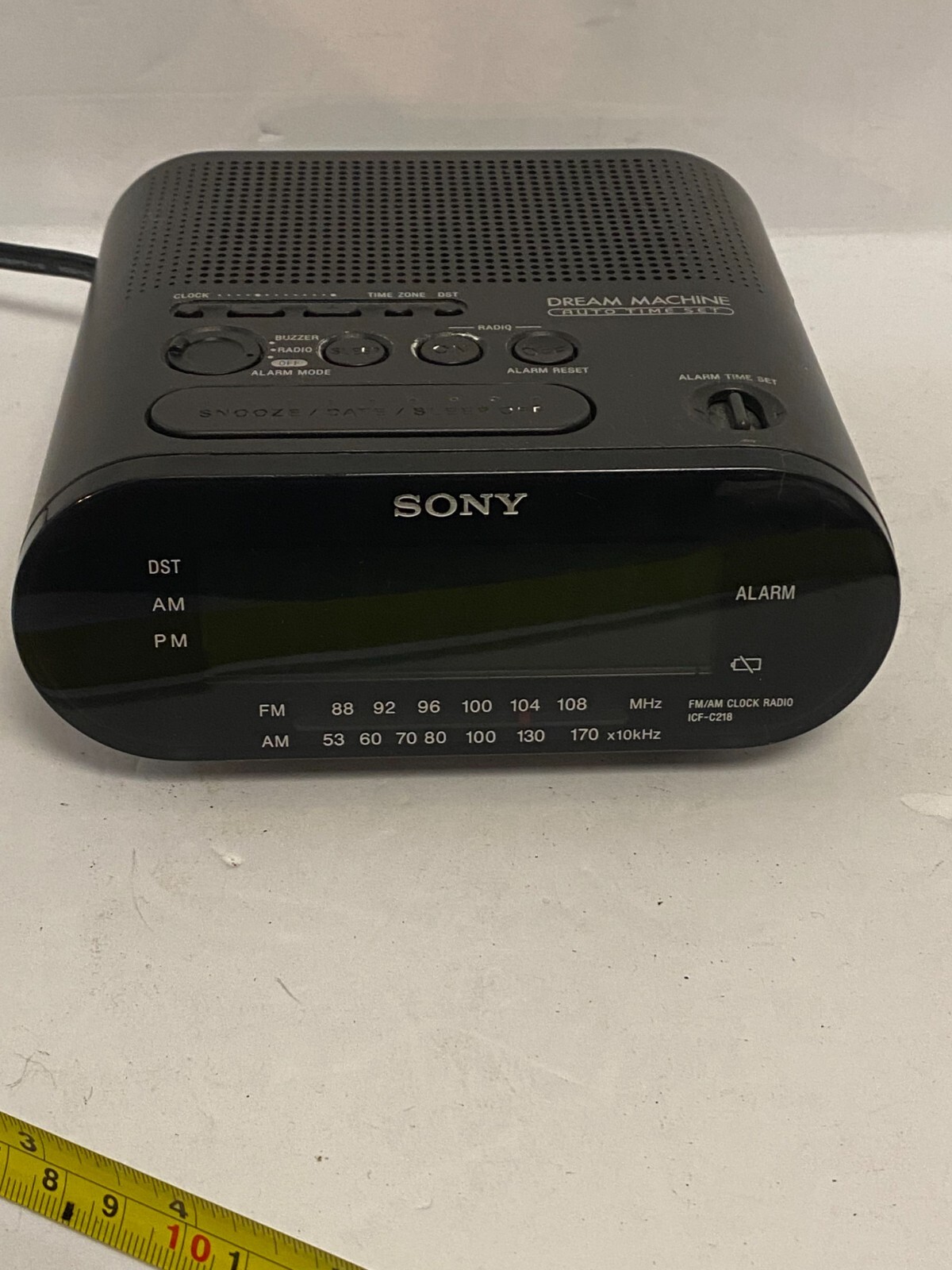 Sony ICFC218 Dream Machine FM/AM Digital Clock Radio Black eBay