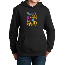 Sudadera con capucha de manga larga juvenil soy un hijo de Dios