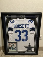 Tony Dorsett Autographed and Framed White Dallas Cowboys Jersey