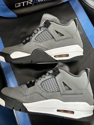 Size 6.5Y | Jordan 4 Cool Gray No Box | Pre-Owned New Nike Air Jordan 4 Cool Grey Retro 408452 007 B Grade GS  main image 4