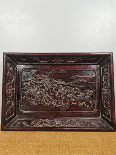 13.2'' China Wood plate natural Mahogany tea tray wood tea board