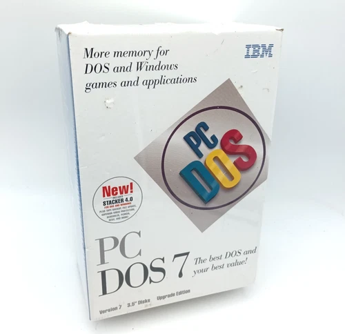 SEALED - Vintage 1995 IBM PC DOS 7 Original Edition on 3.5" HD Floppy Disks