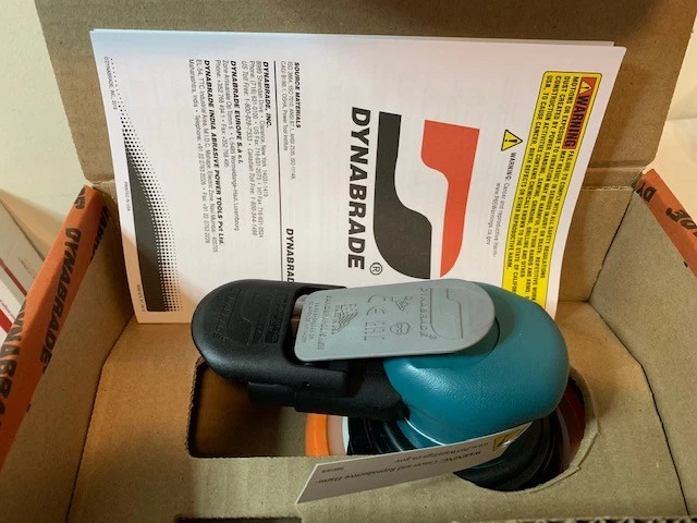 Lijadora orbital aleatoria Dynabrade 59025 Dynorbital-Spirit sin vacío, 6 pulgadas, verde azulado Foto 3 de 4