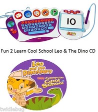 Fisher-Price Fun 2 Learn Computer Cool School Leo And The Dinosaurs Software