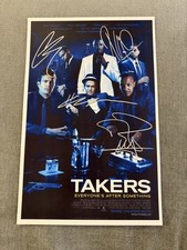 Takers Movie Poster 11x17 Signed by Chris Bro...