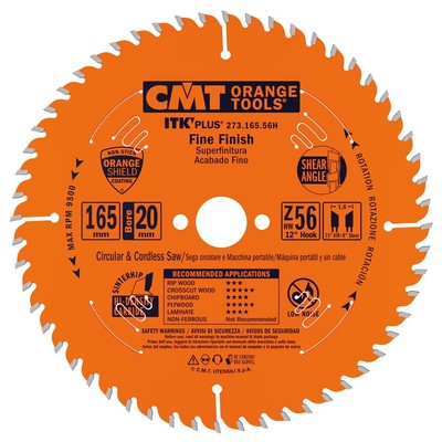 273.165.56H U-ITK KREISSÄGEBLATT HW 165x1.7/1.1x20 +15.88 Z56 ATB+S
