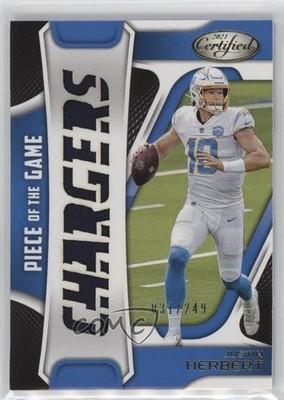 2021 Certified Piece of the Game Relics 31/249 Justin Herbert #POG-JUH ni4