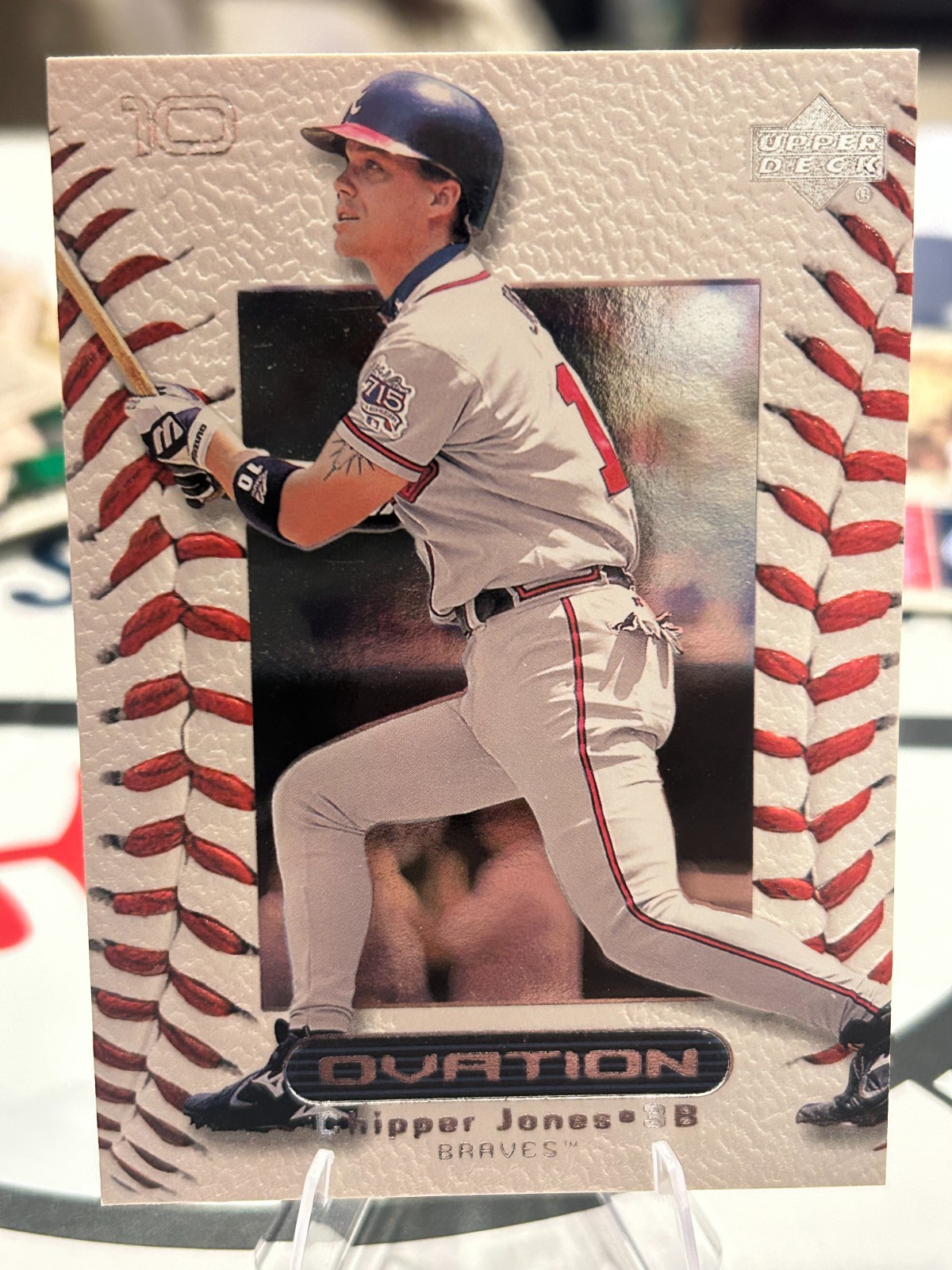 Chipper Jones 2000 Upper Deck Ovation #8! 2 Card Min! See Desc!